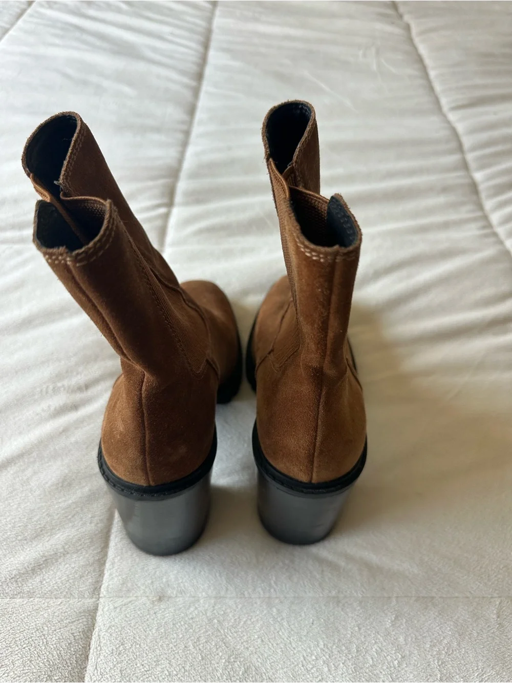 Chelsea & Violet Brown Suede Chelsea Ankle Boots